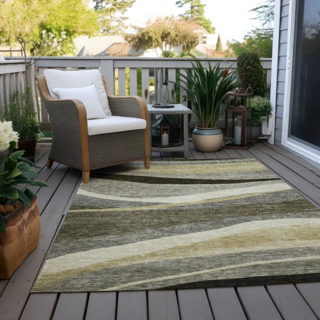 Athena Taupe Washable Indoor-Outdoor Rug-Outdoor Rugs-LOOMLAN Rugs-LOOMLAN
