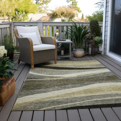 Athena Taupe Washable Indoor-Outdoor Rug-Outdoor Rugs-LOOMLAN Rugs-LOOMLAN