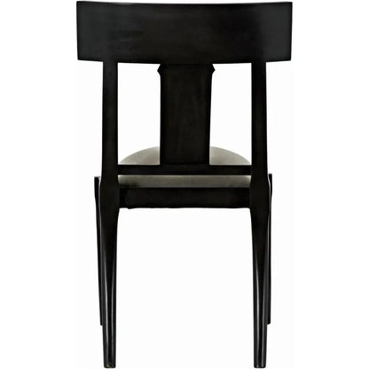 Athena Wood Black Armless Side Chair - LOOMLAN - Noir - Accent Chairs