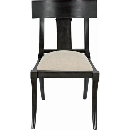 Athena Wood Black Armless Side Chair - LOOMLAN - Noir - Accent Chairs