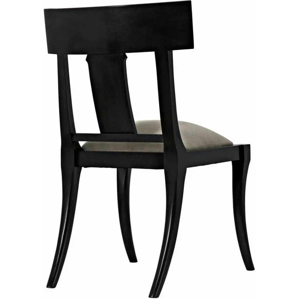 Athena Wood Black Armless Side Chair - LOOMLAN - Noir - Accent Chairs