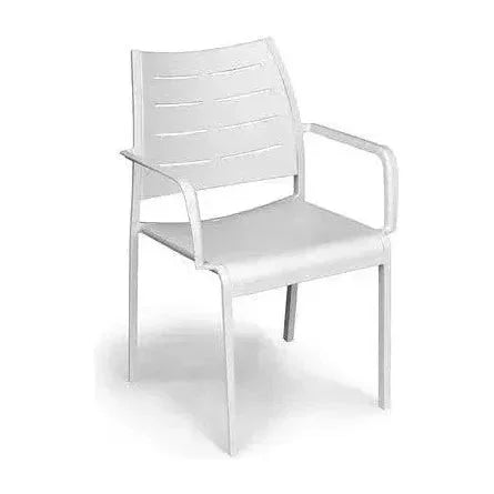 Athene White Outdoor Extendable Dining Table Set For 12-Outdoor Dining Sets-LOOMLAN-LOOMLAN