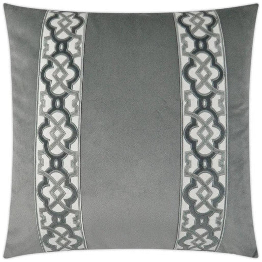 Athenee Smoke Grey Throw Pillow With Insert - LOOMLAN - D.V. Kap - Throw Pillows
