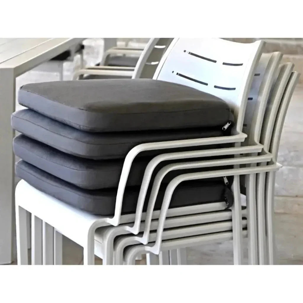 Athenes Black Outdoor Extendable Table Set With Chairs-Outdoor Dining Sets-LOOMLAN-LOOMLAN