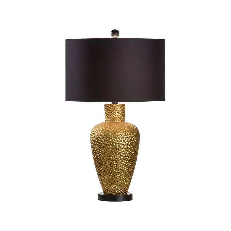 Athens Textured Metallic Gold Finish Vase Table Lamp - LOOMLAN - Chelsea House - Table Lamps