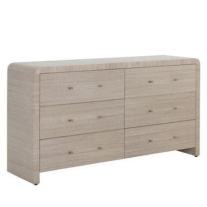 Atherton Solid Wood Dresser Raffia - LOOMLAN - SUNPAN - Dressers