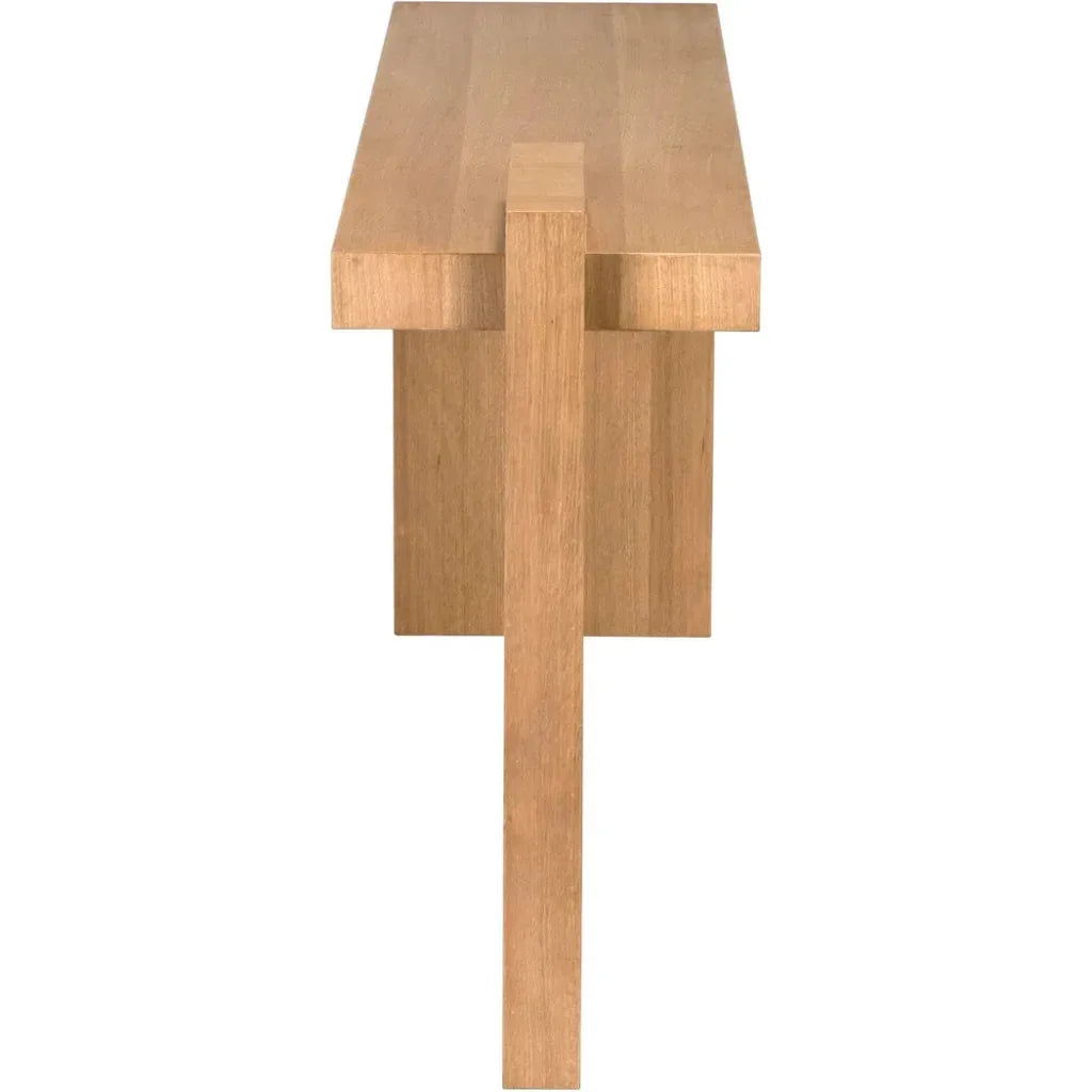 Atlanta Wood Rectangle Console Table - LOOMLAN - Noir - Console Tables