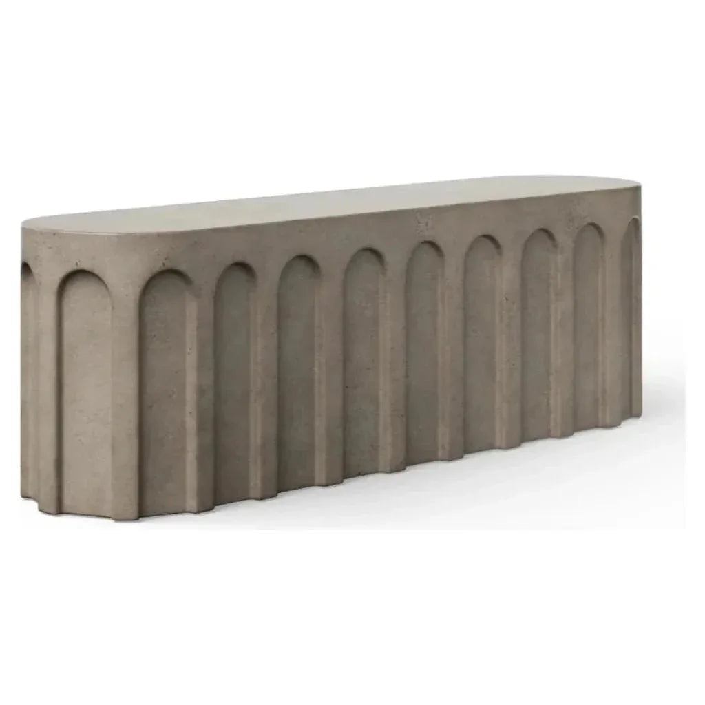 Atlas Concrete Made Outdoor Bench-Outdoor Benches-Urbia-Dark Grey-LOOMLAN