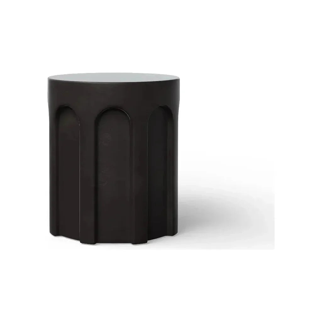 Atlas Concrete Made Outdoor Stool-Garden Stools-Urbia-LOOMLAN
