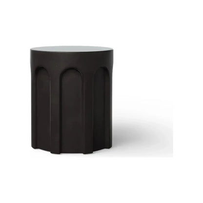Atlas Concrete Made Outdoor Stool-Garden Stools-Urbia-LOOMLAN