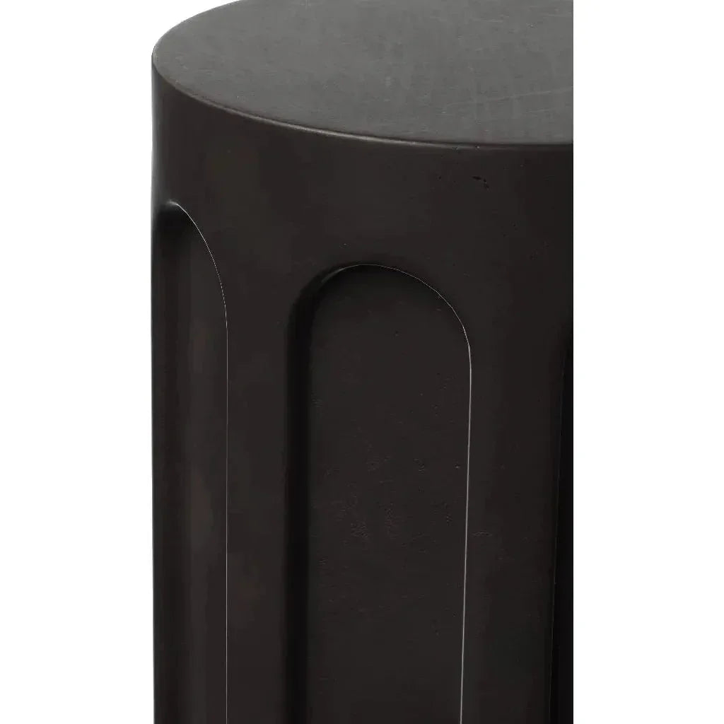 Atlas Concrete Made Outdoor Stool-Garden Stools-Urbia-LOOMLAN