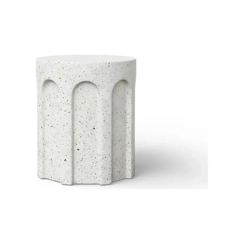 Atlas Concrete Made Outdoor Stool-Garden Stools-Urbia-LOOMLAN