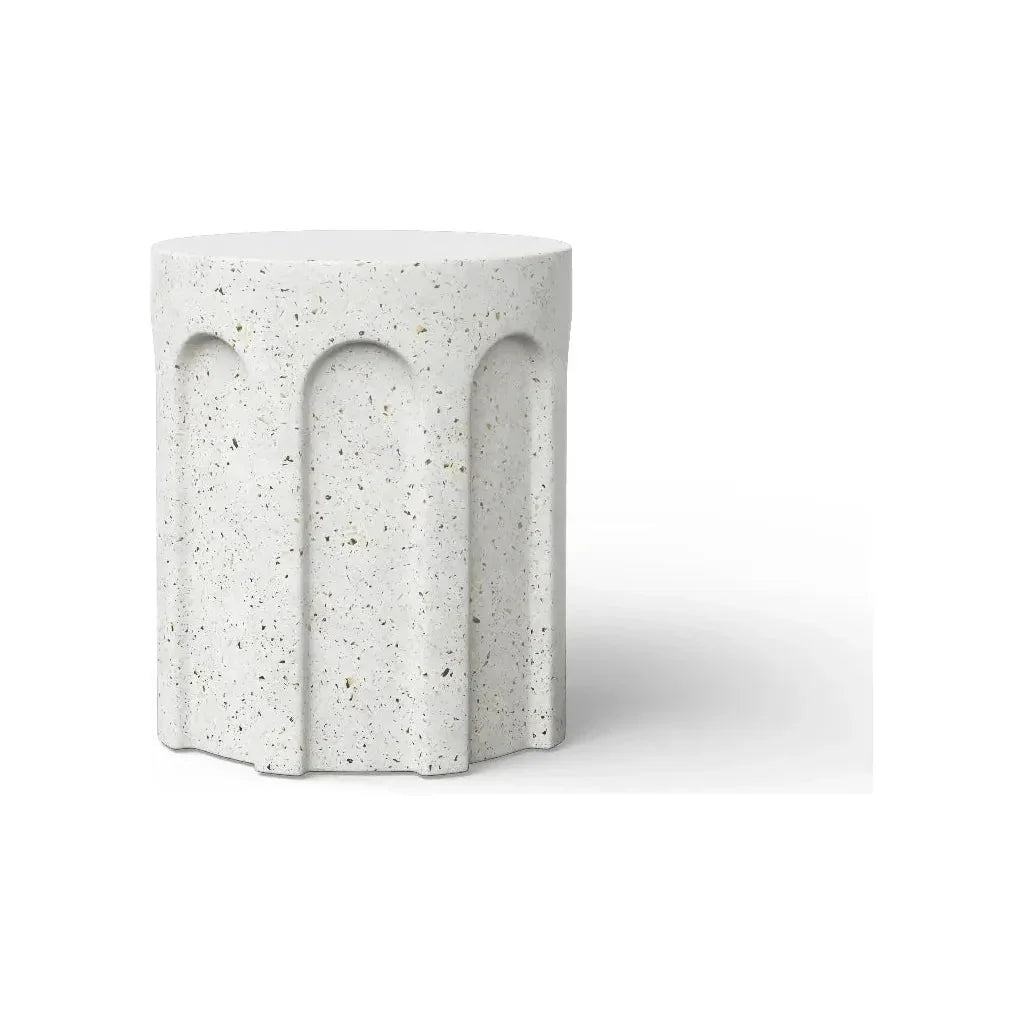 Atlas Concrete Made Outdoor Stool-Garden Stools-Urbia-LOOMLAN