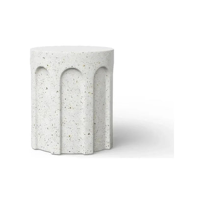Atlas Concrete Made Outdoor Stool-Garden Stools-Urbia-LOOMLAN