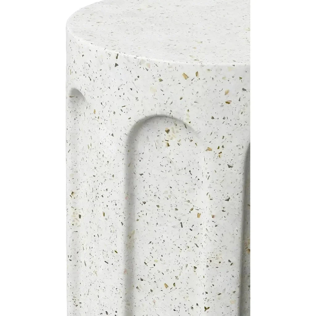 Atlas Concrete Made Outdoor Stool-Garden Stools-Urbia-LOOMLAN