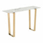 Atlas Console Table White & Gold - LOOMLAN - Zuo Modern - Console Tables