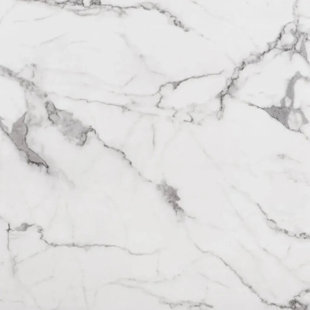 Atlas Dining Table White & Gold-Dining Tables-Zuo Modern-LOOMLAN