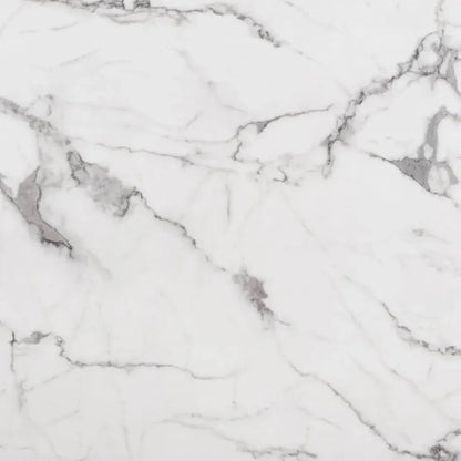 Atlas Dining Table White & Gold-Dining Tables-Zuo Modern-LOOMLAN