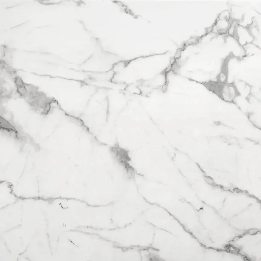 Atlas Dining Table White & Silver-Dining Tables-Zuo Modern-LOOMLAN