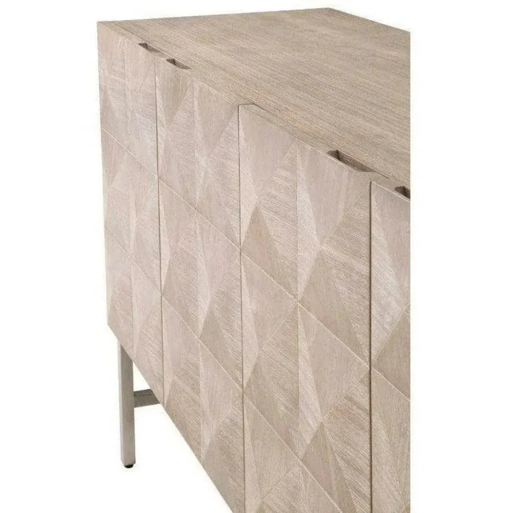 Atlas Media SideboardBrushed Stainless Steel - LOOMLAN - Essentials For Living - Sideboards