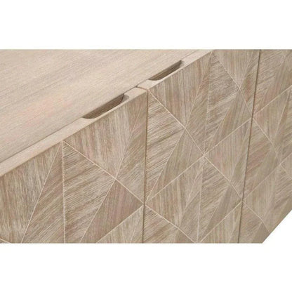 Atlas Media SideboardBrushed Stainless Steel - LOOMLAN - Essentials For Living - Sideboards