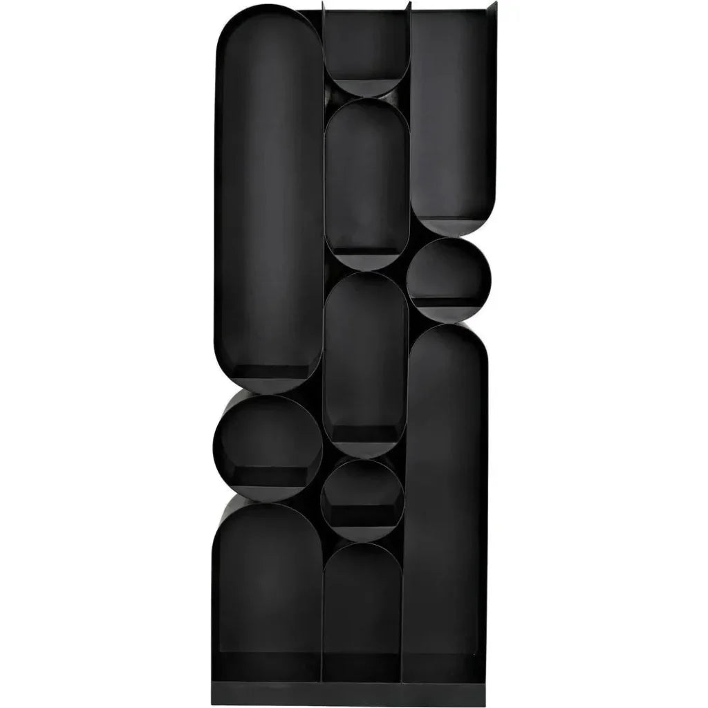 Atomic Bookcase Black Metal Etagere - LOOMLAN - Noir - Etageres
