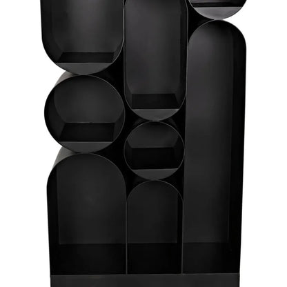 Atomic Bookcase Black Metal Etagere - LOOMLAN - Noir - Etageres