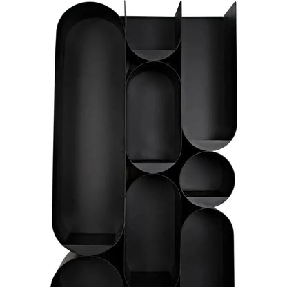 Atomic Bookcase Black Metal Etagere - LOOMLAN - Noir - Etageres