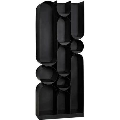 Atomic Bookcase Black Metal Etagere - LOOMLAN - Noir - Etageres