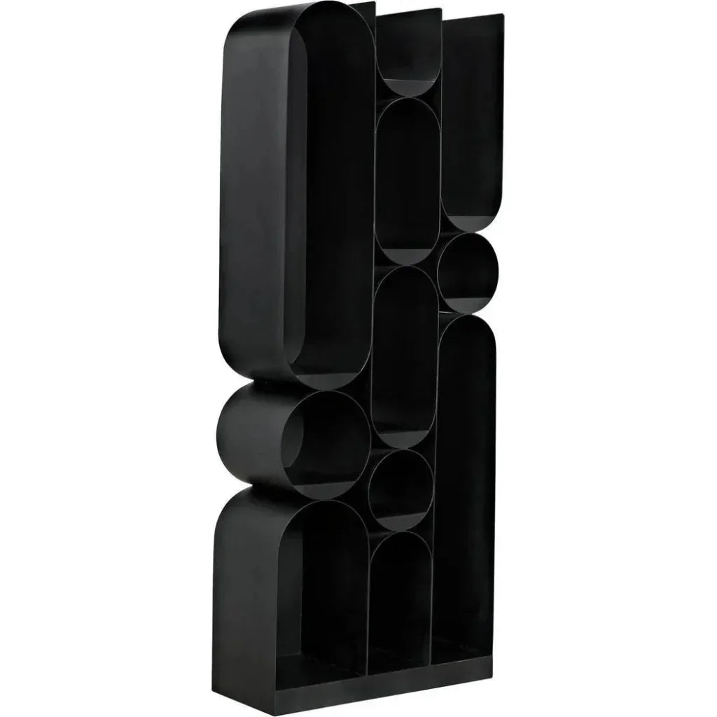 Atomic Bookcase Black Metal Etagere - LOOMLAN - Noir - Etageres