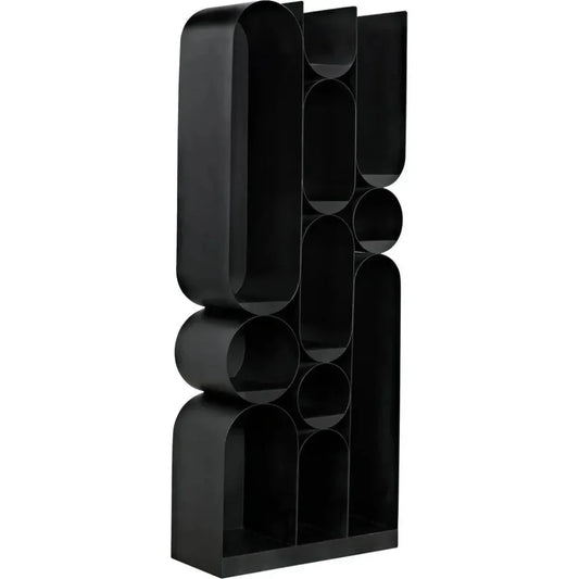 Atomic Bookcase Black Metal Etagere - LOOMLAN - Noir - Etageres