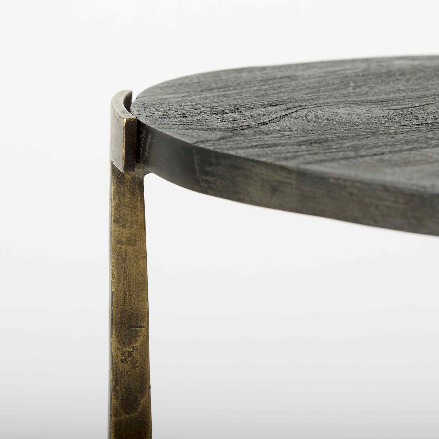 Atticus Black Wood Top Nesting Table (Set of 2)