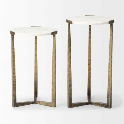 Atticus Marble Top Nesting Table (Set of 2)