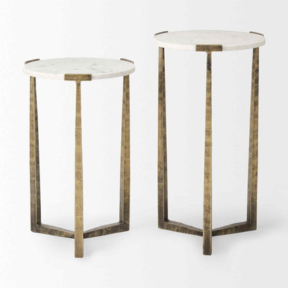 Atticus Marble Top Nesting Table (Set of 2)