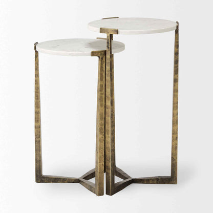 Atticus Marble Top Nesting Table (Set of 2)