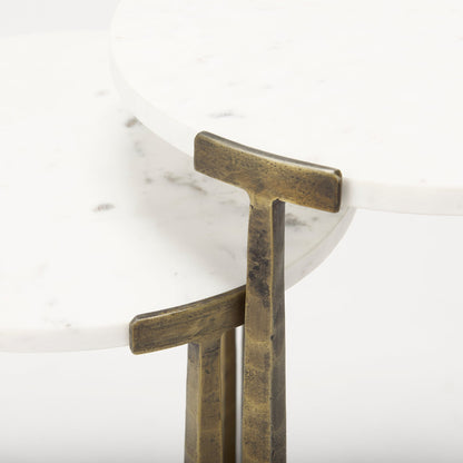 Atticus Marble Top Nesting Table (Set of 2)