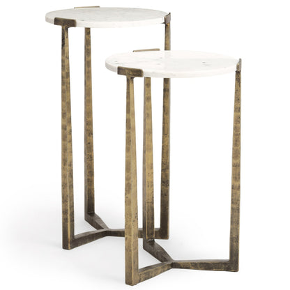 Atticus Marble Top Nesting Table (Set of 2)