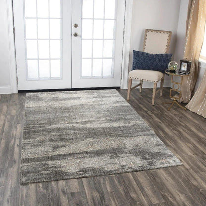 Atum Abstract Gray Large Area Rugs For Living Room - LOOMLAN - LOOMLAN - Area Rugs