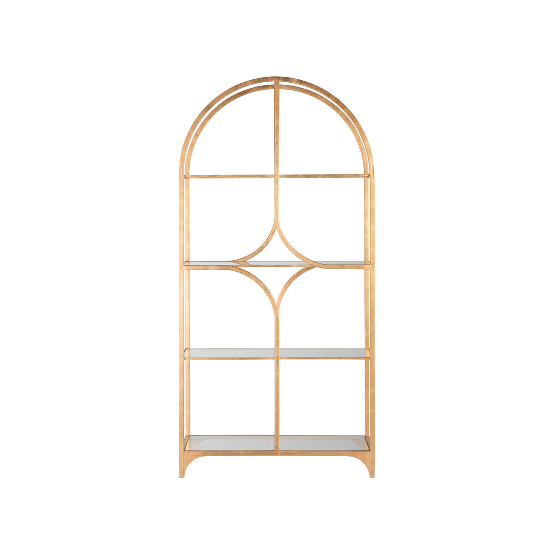 Atwood Metal Golden Etagere-Etageres-Wildwood-LOOMLAN