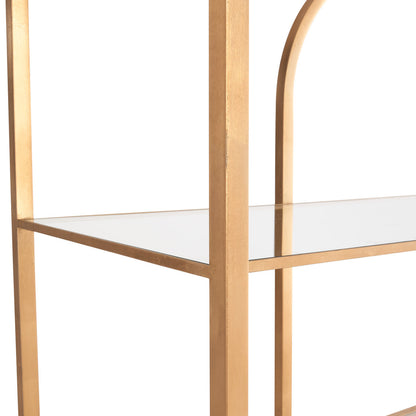 Atwood Metal Golden Etagere-Etageres-Wildwood-LOOMLAN