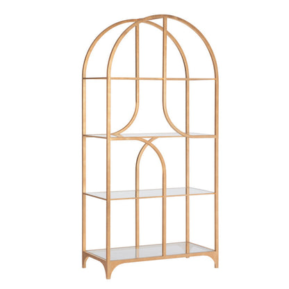 Atwood Metal Golden Etagere-Etageres-Wildwood-LOOMLAN