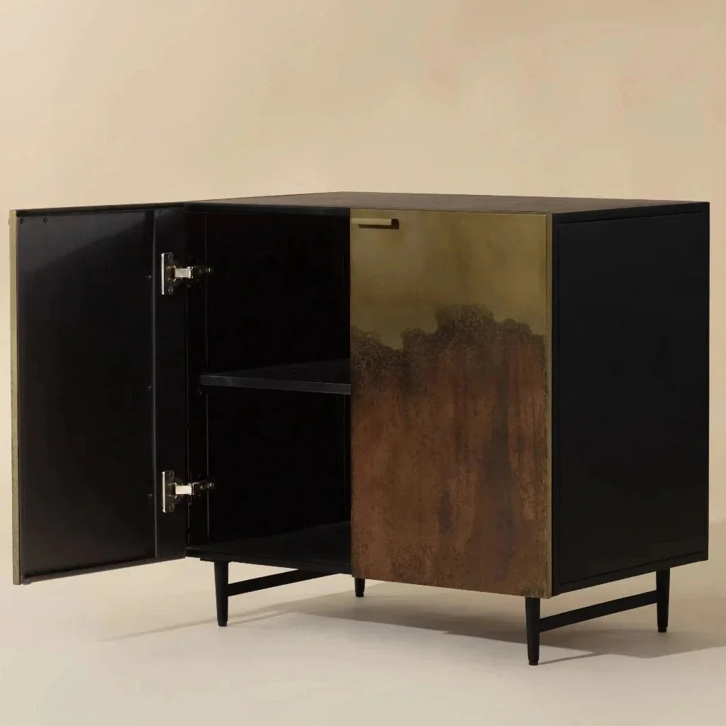 Auburn Durable Iron Nightstand - LOOMLAN - SUNPAN - Nightstands