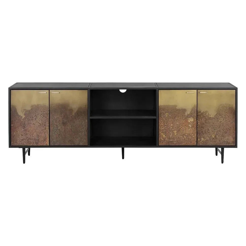 Auburn Media Console & Cabinet Patina Finish - LOOMLAN - SUNPAN - TV Stands & Media Centers