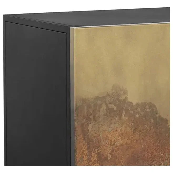 Auburn Sideboard Antique Brass Ombre Patina Fronts - LOOMLAN - SUNPAN - Sideboards