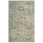Auda Floral Beige/ Blue Large Area Rugs For Living Room - LOOMLAN - LOOMLAN - Area Rugs