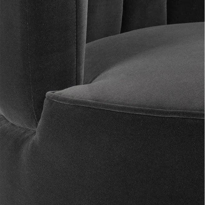 August Lounge Chair Shadow Grey Fire Rated - LOOMLAN - SUNPAN - Club Chairs