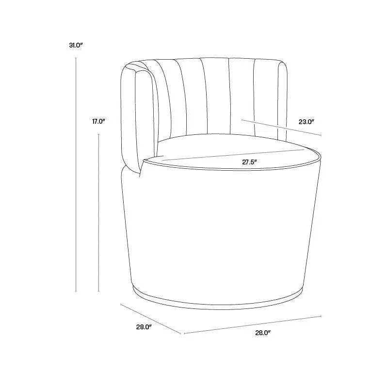 August Lounge Chair Shadow Grey Fire Rated - LOOMLAN - SUNPAN - Club Chairs