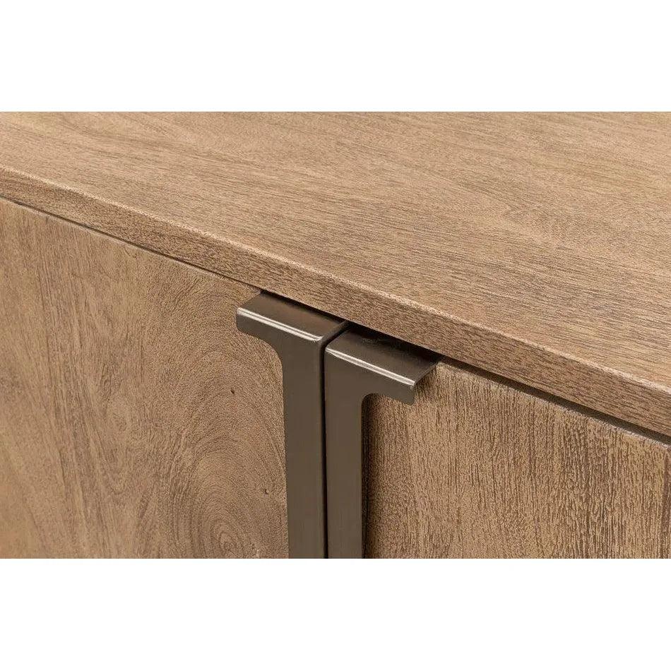 Augustus 2 Door Wooden Cabinet - LOOMLAN - Sarreid - Accent Cabinets