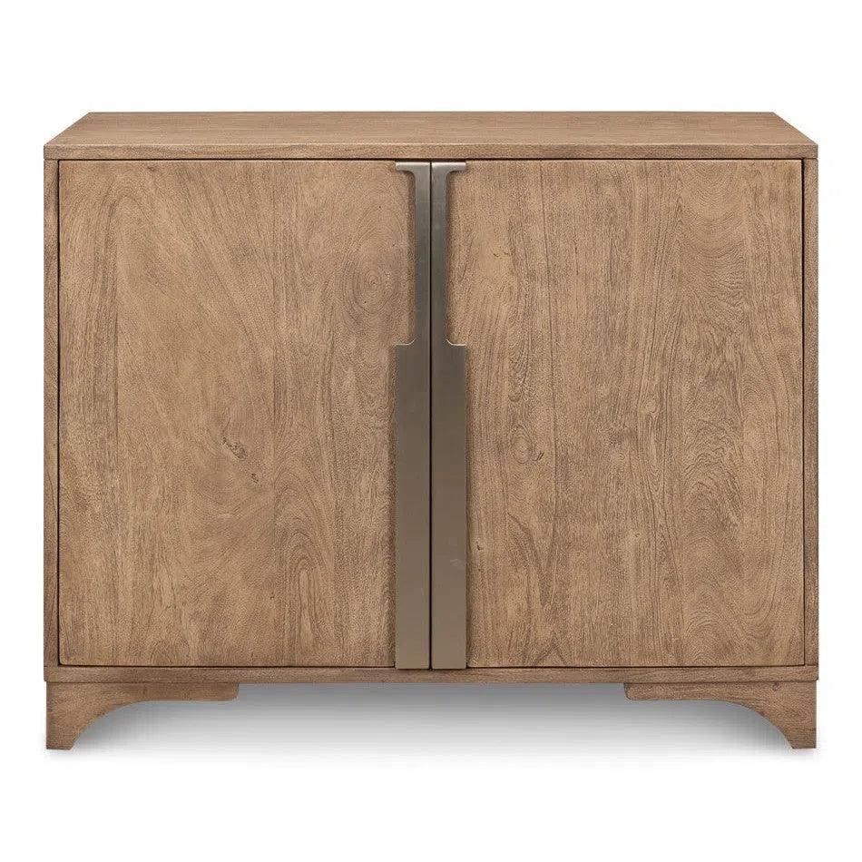 Augustus 2 Door Wooden Cabinet - LOOMLAN - Sarreid - Accent Cabinets
