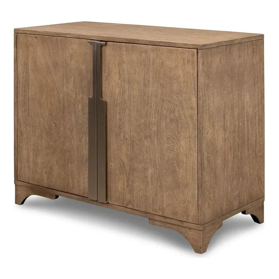 Augustus 2 Door Wooden Cabinet - LOOMLAN - Sarreid - Accent Cabinets